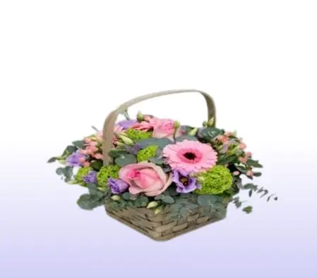 Pink Flower Basket