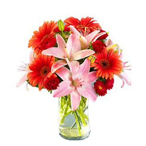 Orange And Pink Bouquet